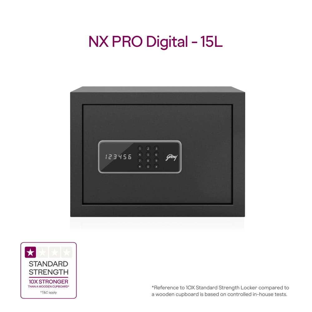 Godrej NX Pro Digital (15L) Ebony Home Locker