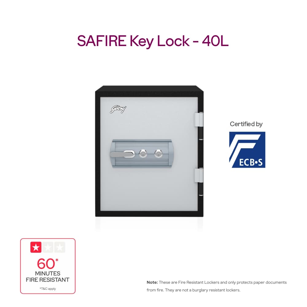 Godrej Safire 40L Key Lock Home Locker